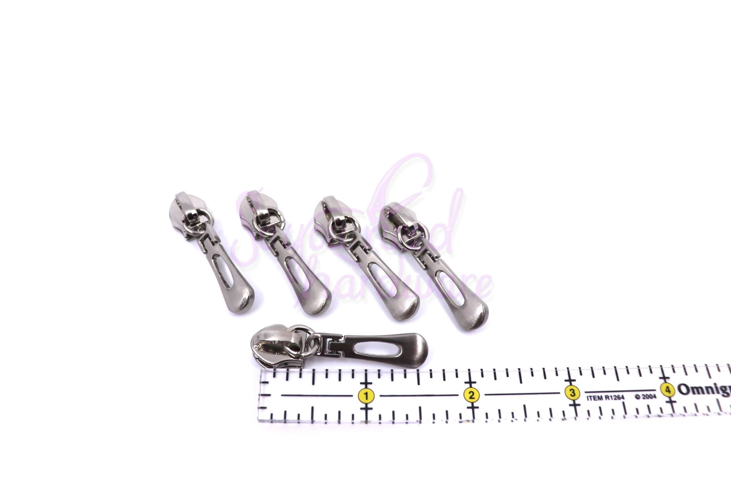 5 Slotted Teardrop Nylon Zipper Pulls - Set of 5 - So You Need Hardware