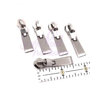 5 Long Square Nylon Zipper Pulls - Set of 5 - So You Need Hardware